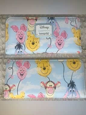 NWT Loungefly Disney Winnie the Pooh Balloon Friends Zip Around Wallet Tigger